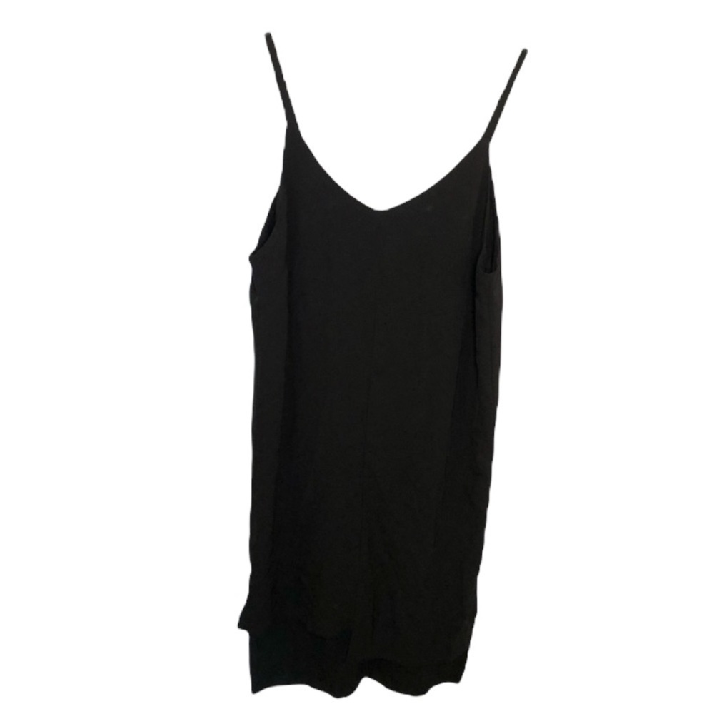 Black Spaghetti Strap Midi Dress